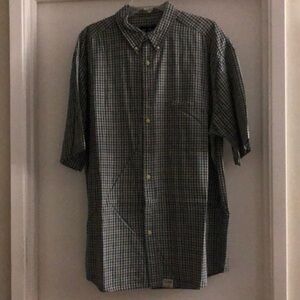 Eddie Bauer men’s short sleeve button up shirt XL